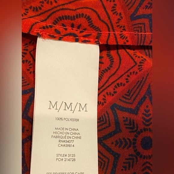 CAbi Sheer Diamond Keyhole‎ Red Women M Blouse Glam Cocktail Party Dinner - Picture 5 of 9